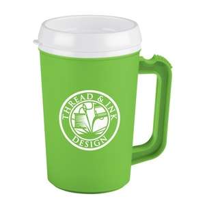 22 oz. Big Bogie Insulated Travel Mug Green, Lime