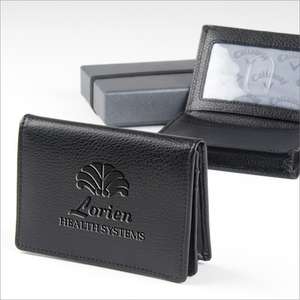 Callaway Fold-Over Leather Business Card Case 