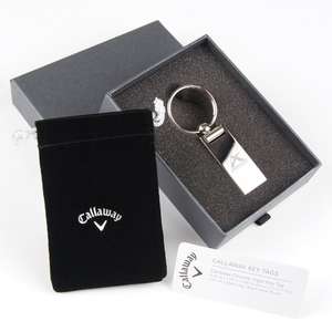 Custom Promotional Callaway Chrome Ingot Key Tag