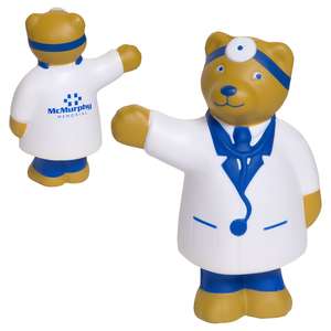 Custom Promotional Doctor Bear Stress Ball