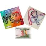 Custom Bracelets & Wristlets - Squiggles Shaped Rubber Band Bracelets - Pack of 6
