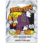 Wholesale Promotional Products - Silver Metallic Halloween Bag - Haunted House