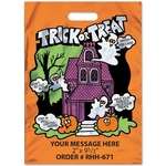 Business Promotional Products - Orange Metallic Halloween Bag - Haunted House
