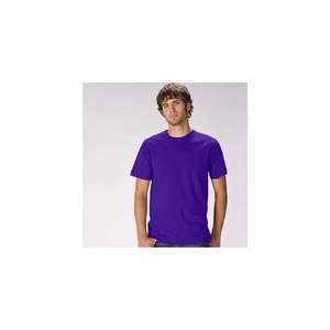 Tultex Men's T-Shirt with Tear-Away Tag - Dark/All Purple