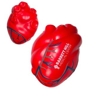 Custom Promotional Heart With Veins Stress Ball
