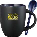 Business Coffee Mugs - Canyon Ceramic Mug with Spoon - 12 oz.