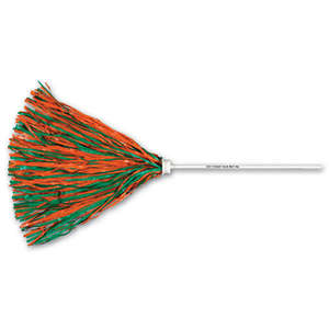 Custom Promotional 12" Stick Handle Imprinted Pom - 500 Vinyl Streamers