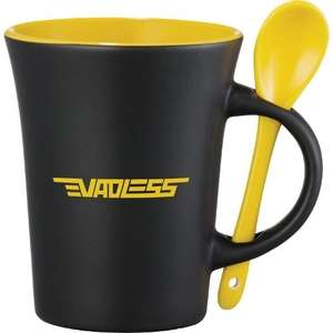 Agave Ceramic Mug with Spoon - 10 oz.