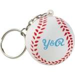 Personalized Sport & Outdoor Stress Balls - Homerun Baseball Keychain