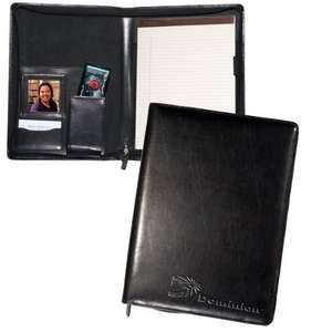 Custom Promotional Leeman Zippered Magnetic Photo Portfolio