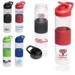Custom Promotional Products - Rubber Grip Glass Bottle