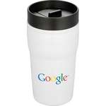 Promotional Travel Coffee Tumblers - Double Wall Ceramic Tumbler with Hard Lid