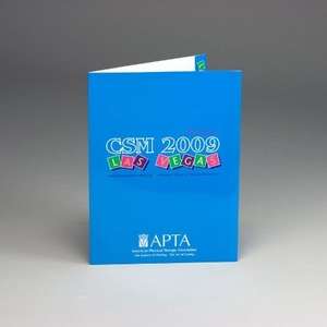 Custom Promotional Economy Gloss Finish Presentation Folder - 3 Color