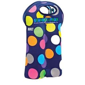 BUILT Two Bottle Wine Tote Scatter Dot
