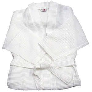 Waffle Robe White