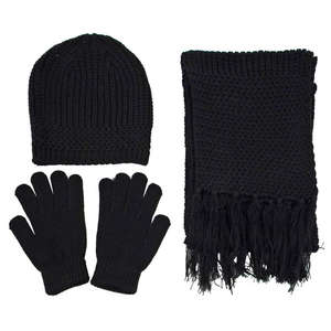 Knitted Winter Set Black