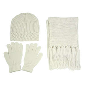 Knitted Winter Set Ivory