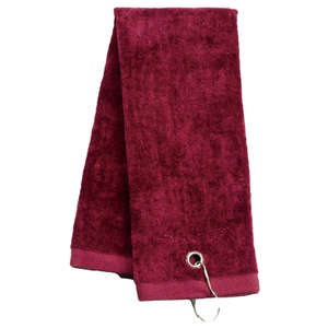 Tri Fold Sport Towel Burgundy