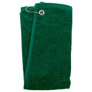 Corner Grommet Sport Towel Green