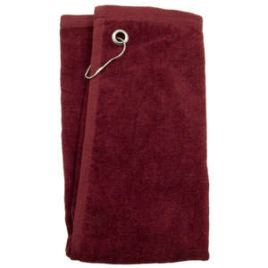 Corner Grommet Sport Towel Burgundy