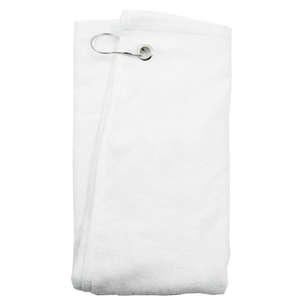 Corner Grommet Sport Towel White