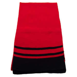 Deluxe Acrylic Scarf with Stripe Red/Black