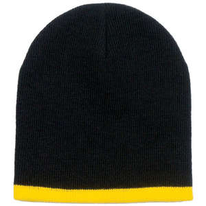 Two Color Beanie Black/Yellow