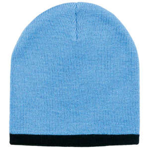 Two Color Beanie Blue, Light/Black