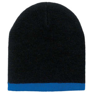 Two Color Beanie Black/Blue, Royal