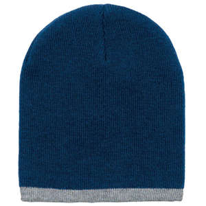 Two Color Beanie Blue, Navy/Gray