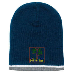 Custom Promotional Tri Color Beanie