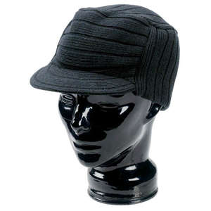 Beanie with Visor Black