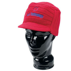 Beanie with Visor Red
