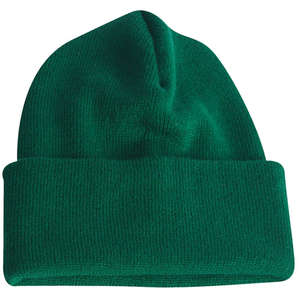 Long Knit Beanie Green