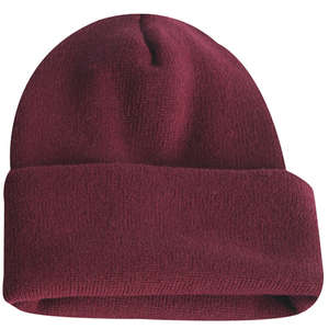 Long Knit Beanie Maroon