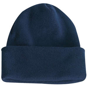 Long Knit Beanie Blue, Navy