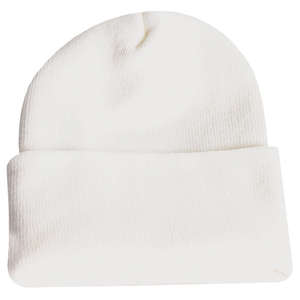Long Knit Beanie White