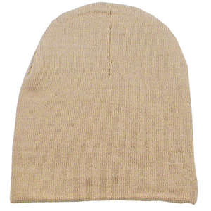 Short Knit Beanie Khaki