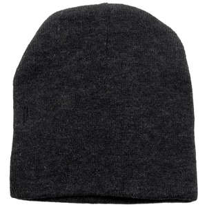 Short Knit Beanie Charcoal