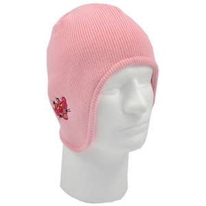 Beanie with Flap Pink
