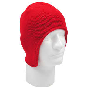 Beanie with Flap Red
