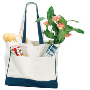 Canvas Tote Bag Blue, Navy