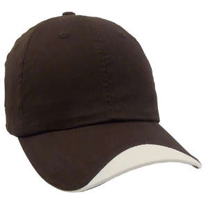 Unconstructed Lightweight Brushed Cotton Twill Cap Brown/Stone