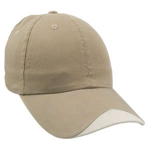 Unconstructed Lightweight Brushed Cotton Twill Cap Khaki/Stone