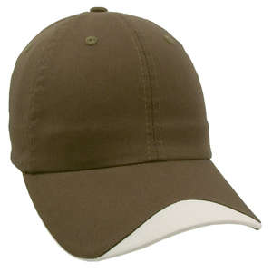 Unconstructed Lightweight Brushed Cotton Twill Cap Olive/Stone