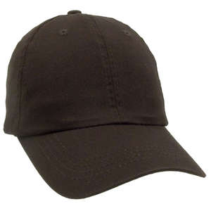 Unconstructed Chino Washed Cotton Twill Baseball Cap Black/Khaki