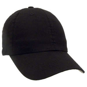 Unconstructed Chino Washed Cotton Twill Baseball Cap Black/Khaki