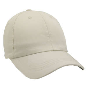 Unconstructed Chino Washed Cotton Twill Baseball Cap Putty/Black