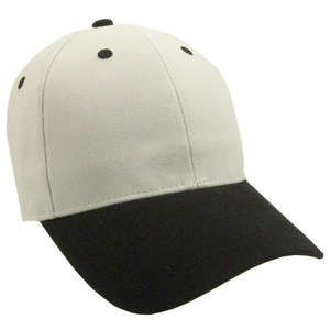 Heavyweight Washed Brushed Twill Cap - Two Tone Stone/Black