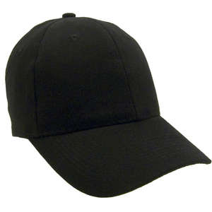 Heavyweight Washed Brushed Twill Cap Black